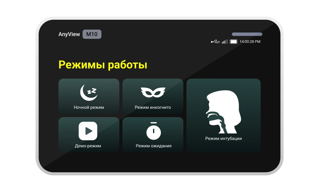 Режимы работы AnyView M10