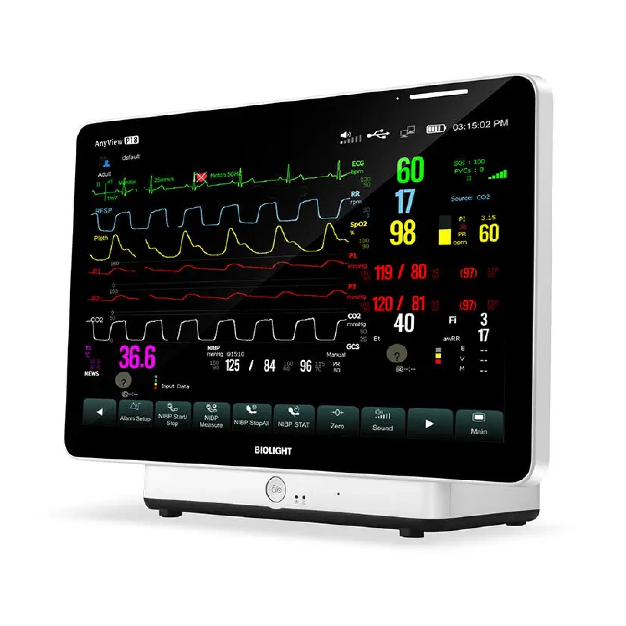 Монитор пациента Biolight AnyView P18
